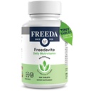 Freedavite Tiny Tablet - Måttlig multivitamin för män och kvinnor - ren vitamin A, C, D, E, B1, B2, B6, B12, Biotin, Calcium, Zink, Järn, Magnesium, Mangan, Koppar, Selen, Jord - 250 Räkna