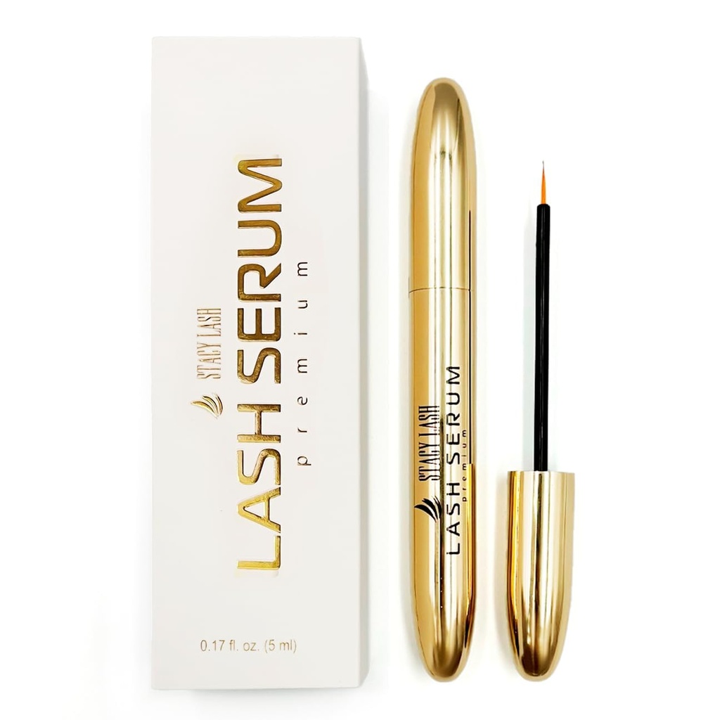 Stacy Lash Growth Serum (0.17fl.oz / 5ml) | Eyebrow & Eyelash Enhancing Serum för Natural Lashes & Brows