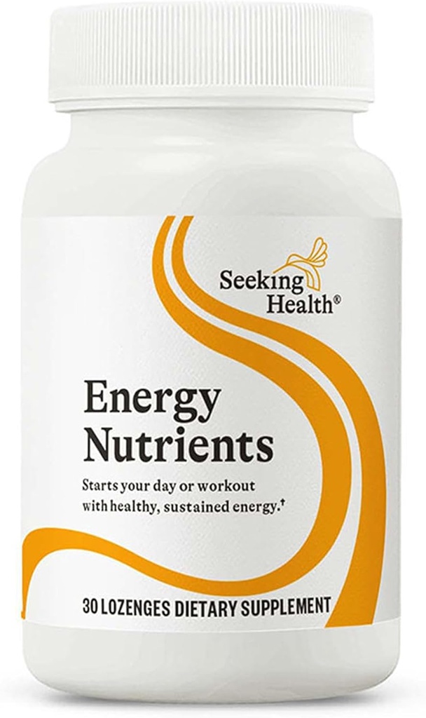 Seeking Health Energy Nutrients - Formerly NADH + CoQ10, 25 mg NADH + 25 mg CoQ10 to Support Natural Energy and Healthy Aging, Antioxidant Support, Memory and Focus Support (30 lozenges)*