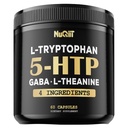 5 HTP 200mg GABA 500mg L-Theanine 200mg L-Tryptophan 100mg Supplement - Support Brain, Circulation Health, Concentration & Rest Well - 60 kapslar för 1 månad - 4in1 Premium Blend