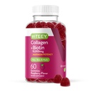 Viteey Collagen Gummies with Biotin Gummies for Hair Skin and Nails Vitamins - Biotin and Collagen Supplements for Women & Men - Vegan, Gluten-Free - 60 Count
