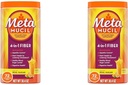 Metamucil Fiber, 4-i-1 Psyllium Fiber Supplement Powder med Real Sugar, Orange Smooth Flavored Drink, 72 portioner (Packaging May Vary), grov textur, 1,9 pund (Pack of 2)