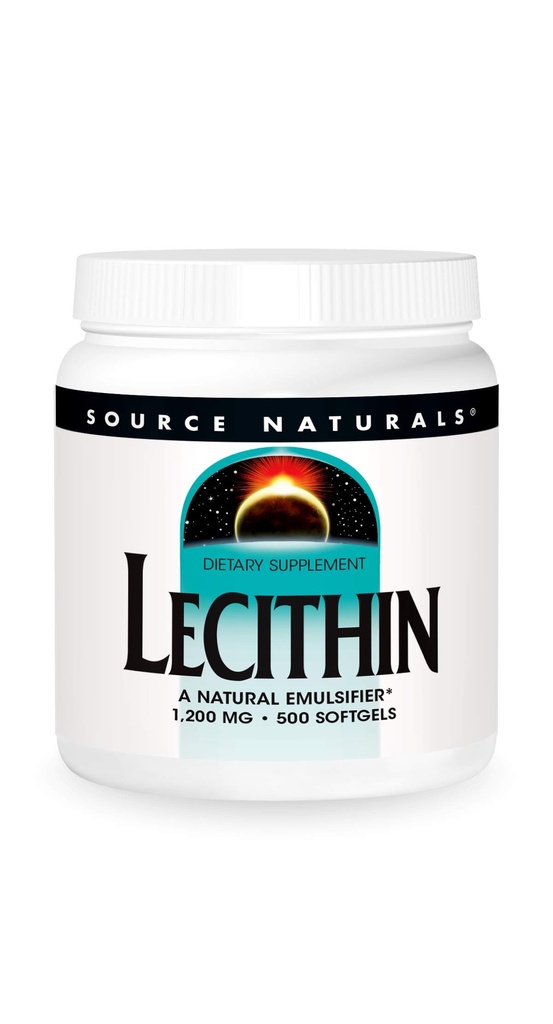 Källa Naturals Lecithin 1200 mg, A Natural Emulsifier - 500 Softgels