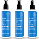 Pure Magnesium Oil Spray - 8oz (3 Pack) - Organic USP Grade, Magnesium Oil för fötter, Magnesium från antika mineraler - Aceite de magnesio para Los pajer - Natur Magnesium Chloride, Made in the USA