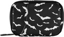 Pill Box Halloween Bats 7 Day Pill Case Travel Pill Organizer Bag med Zipper Portable Weekly Vitamin Medicine Supplement Holder Pouch Bag