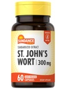 Sundance St John's Wort Capsules | 300mg | 60 Count | Non-GMO och Gluten Free Standardized Extract