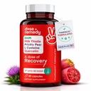En dos av Recovery|Liver Detox | Tillverkad i USA | USDA | Hydration Support för bättre Morning Recovery Asian Flush | Dihydromyricetin DHM, Quercetin, Vitamin B, Milk Thistle, Prickly Pear, | (45 piller)
