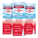 Mucinex Sinus-Max Nasal Spray Decongestant, 12 Hour Over-The-Counter Medication Nose Spray för Sinus Relief, Nasal Decongestants for Adults, Cooling Menthol, 0,75 Fl Oz (Pack of 3)