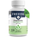 Freedavite Tiny Tablet - Måttlig multivitamin för män och kvinnor - Vitamin A, C, D, E, B1, B2, B6, B12, Biotin, Calcium, Zink, Järn, Magnesium, Mangan, Koppar, Selen, Jord - 100 greve
