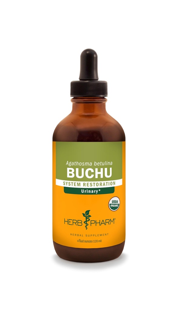 Herb Pharm Certified Organic Buchu Liquid Extract för Urinary System Support - 4 Ounce