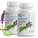 AloeCure VeraFlex Natural Joint Health Supplement med USDA Organic Aloe Vera - Växtbaserade kapslar för att stödja gemensam komfort, rörlighet och flexibilitet - 60 kapslar x 2 Btls