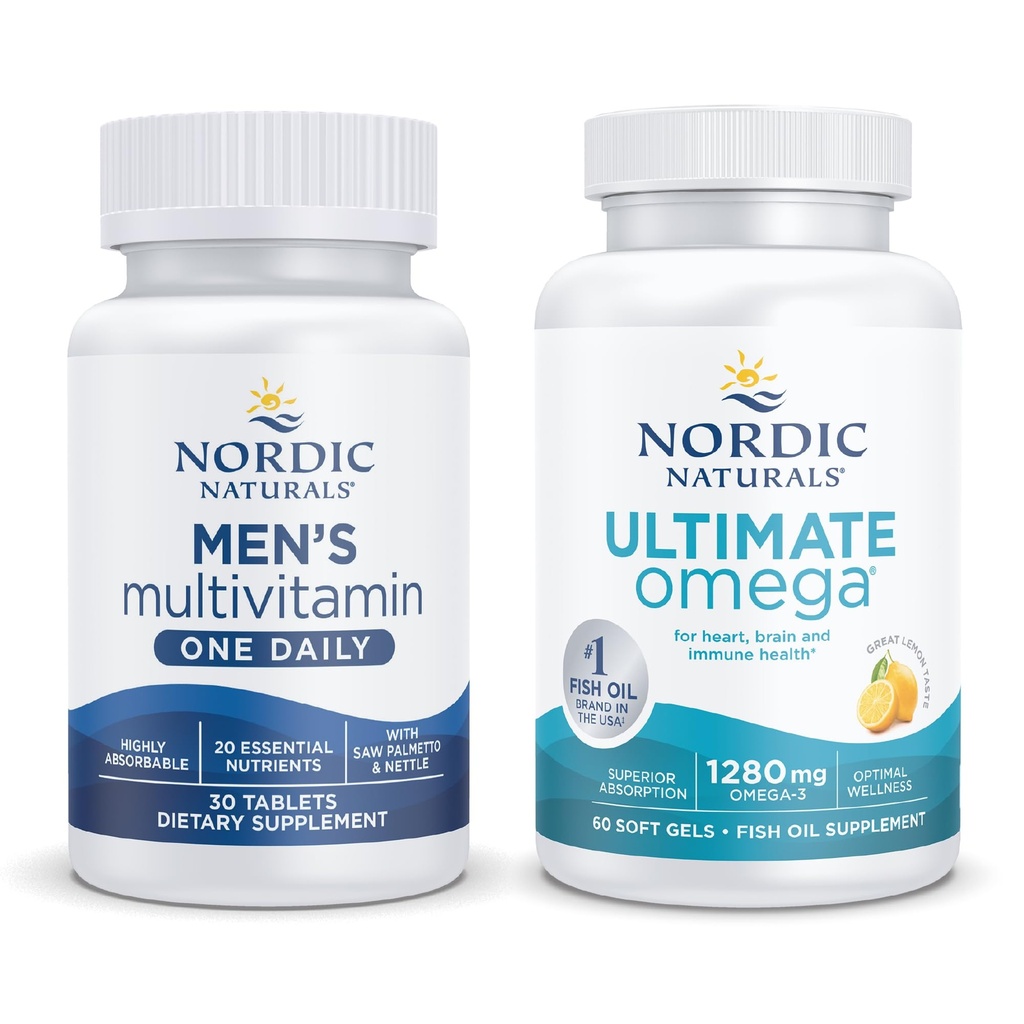 Nordic Naturals Starter Pack - Mäns Multivitamin One Daily, Ultimate Omega