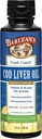 Barleans Cod Liver Oil Liquid Supplement, Omega 3 Fish Oil med 900mg EPA och DHA Plus Vitamin D, Kosttillskott för gemensam, hjärna och hjärthälsa, Lemonade Flavor, 8 oz