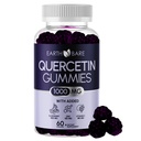 Quercetin Gummies med Elderberry, Zinc & Vitamin C - Immune Support Supplement - Antioxidant & Seasonal Wellness - Vegan, Non-GMO, Natural Berry Flavor - 60 Gummies