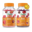 Livliga Zink Kids + Järn & Vitamin C Kids, Gummies Bundle - Great Tasting, Vitamin Supplement, Gluten Free, GMO Free, Chewable Gummy