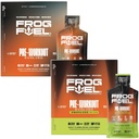 Frog Fuel Ultra & Ultra Energized Pre Workout Shot Bundle med 1500mg Beta Alanine, Electrolytes 8g Protein Nano-Hydrolyzed Grass Fed Collagen, 10g Carbs, Berry, 1.2 oz Packets, 48 Pack