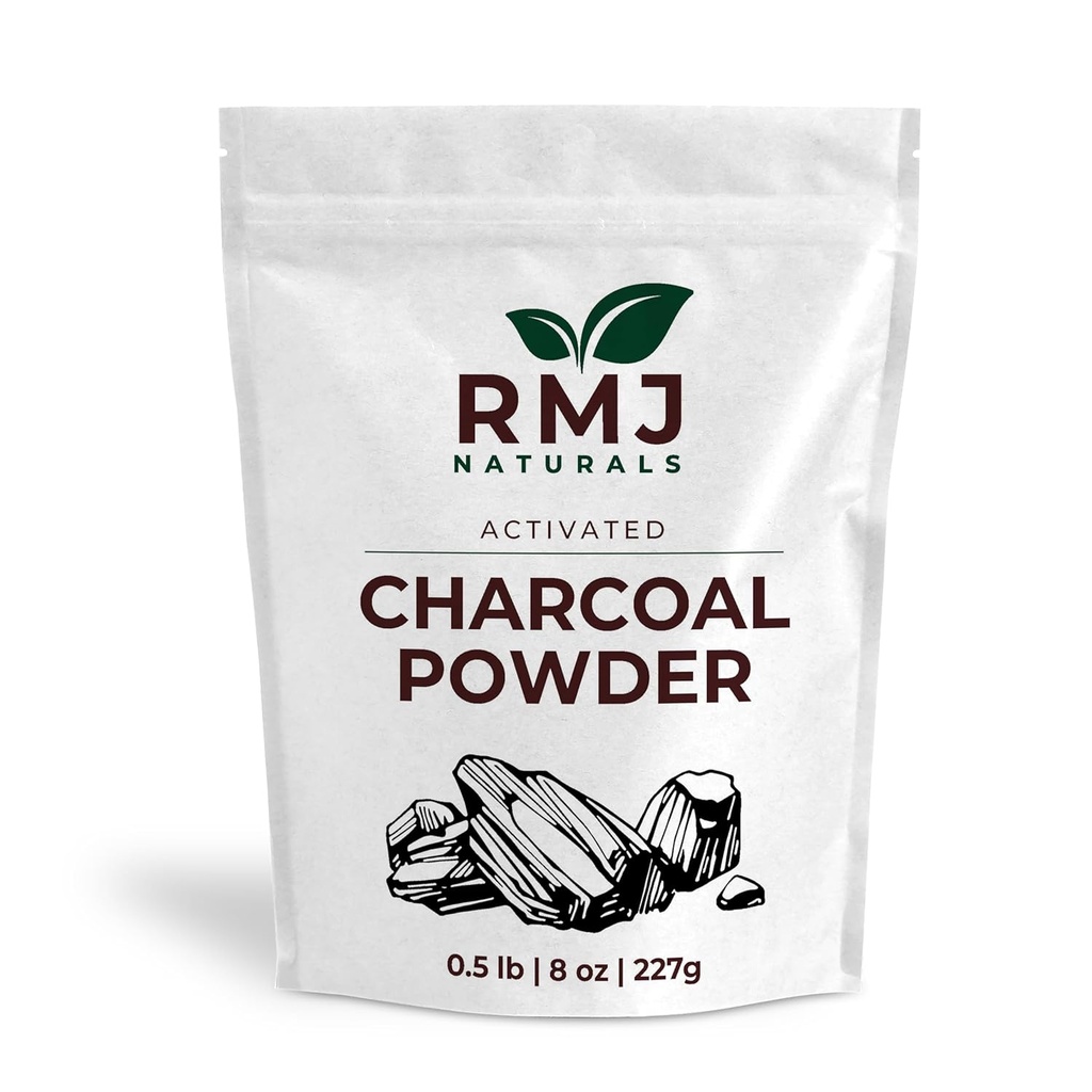 Charcoal Powder 8 oz 227 Grams Food Grade Charcoal Powder för tandpulver Face Pack