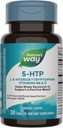 Naturens sätt 5-HTP, L-5-Hydroxytryptophan, hjälper till att göra Serotonin för att främja en positiv Outlook *, vitamin B6, vitamin C, Griffonia Bean Extract, 30 tabletter (Packaging May Vary)