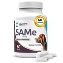 K9 Välj SAM-e för hundar: 225 mg, 60 tabletter Aktiv S-Adenosyl-L-Methionine Lever Supplement - Kognitiv och gemensam hälsovård näring för medelstora och stora hundar - Samma hund lever näringstillskott