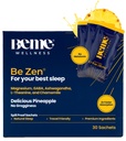 BeMe BeZen Sleep Aid Supplement Natural Without Melatonin - 2X Absorption Than Pills - Sömnhjälpmedel för vuxna med Magnesium, Ashwagandha, Chamomile, L-Theanine & GABA - Delicious Pineapple