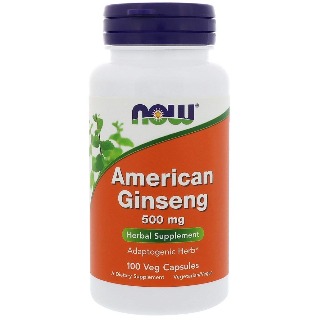 NOW American Ginseng, 100 kapslar (Pack of 2)