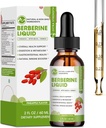 Berberine Supplement Liquid Drops, Berberine med Ceylon Cinnamon, gurkmeja, Resveratrol, Bitter Melon, & More-Extra Strength Vegan Supplement, stöder Immune System & Digestive System