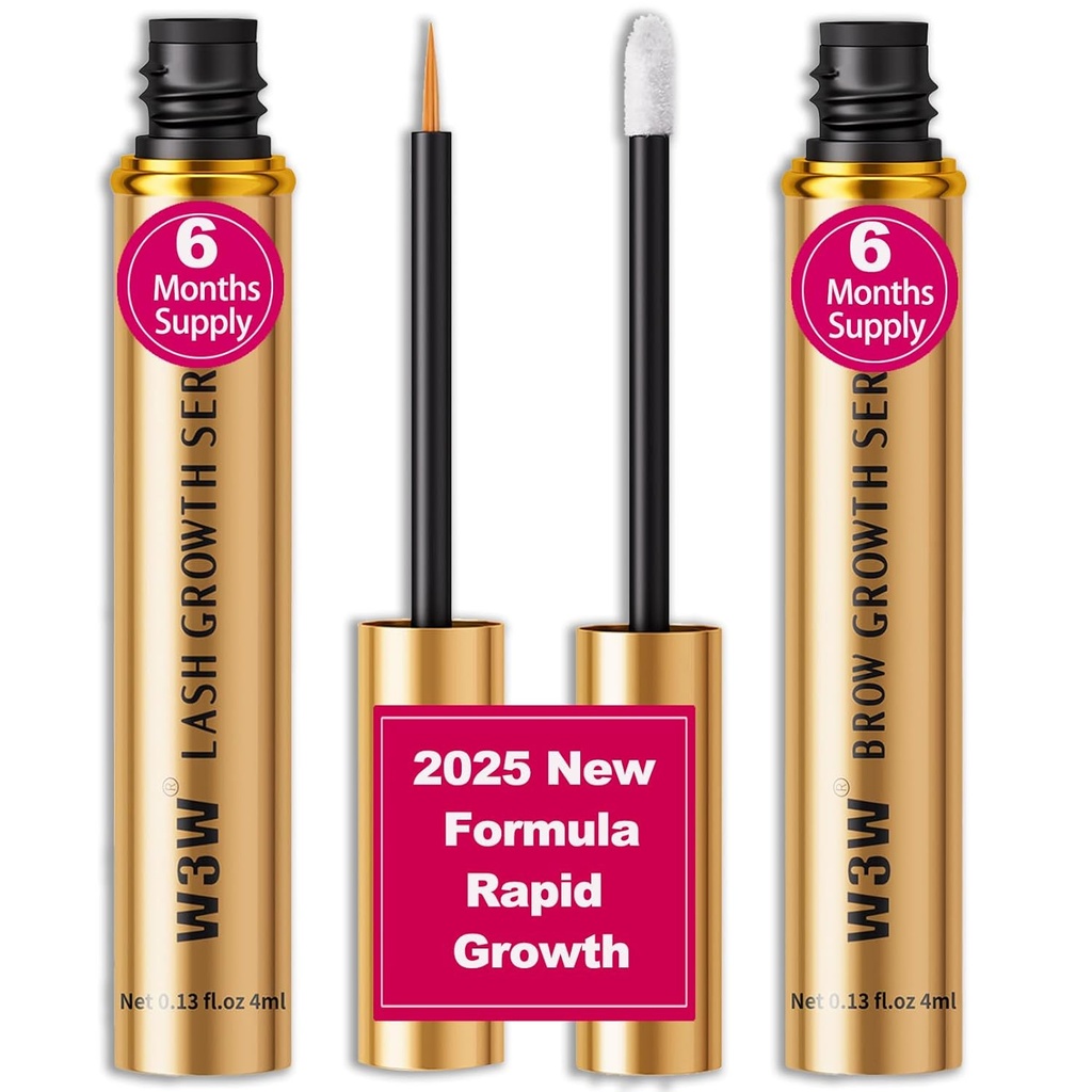 Lash Serum & Eyebrow Growth Serum Set,2025 Upgrade -Rapid Eyelash för starkare,Eyebrow Growth Serum,Natural Ingredients (Upgraded Lash & Brow Serum Set)