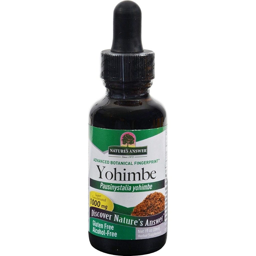 Natursvar Yohimbe Bark Alcohol Free - Herbal Supplement - Gluten Free - 1 fl oz (Pack of 2)