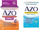 AZO Bladder Control med Go-Less® & Weight Management Dietary Supplement & Complete Feminine Balance Daily Probiotics för kvinnor, kliniskt visat sig hjälpa till att skydda