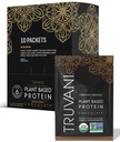 Truvani Vegan Pea Protein Powder | Choklad | 20g Organisk Plant Baserat Protein | Single Serving Travel Packets | 10 Servings | Keto | Gluten & Dairy Free | Low Carb | No Added Sugar