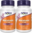 NU Supplements, Melatonin 3 mg, Free Radical Scavenger*, Healthy Sleep Cycle*, 90 Chewable Lozenges (Pack of 2)