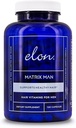 Elon Matrix Man - 60 dagars leverans - Hårtillväxt vitaminer för män - Saw Palmetto & Biotin Advanced Formel vitaminer - främjar hälsosam skäggtillväxt - (120 kapslar)