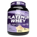 EAS 100% Platinum | 3 Ultra-Platinum Whey Proteins | Öka storlek och styrka | 25g protein, 5,5 g BCAAs | 5 pund (Vanilla Ice Cream)