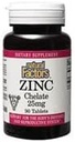 Naturliga faktorer - Zink Chelate 25mg, stöd för hälsosam hud och immunfunktion, 90 tabletter