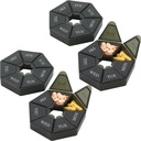 Weekly Pill Organizer - (Pack of 4) 7-Day Pill Container - Arthritis Friendly Portable & Compact Travel Case Daily Compartment Medicine Pills Box för kosttillskott, medicinering, vitaminer och fiskoljor