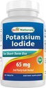 Bästa naturliga kaliumjodid 65 mg - Kosttillskott, 60 tabletter (60 greve av 1) (12)