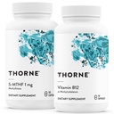THORNE - 5-MTHF & Vitamin B12 Bundle - Kardiovaskulär och nervstöd - 60 portioner