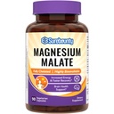 Magnesium Malate Capsules 410mg, Magnesium Supplement, Chelated, High Absorption, Energy Production & Contraction Support, Mineral för barn, tonåringar och vuxna, 90 Vegan Capsules