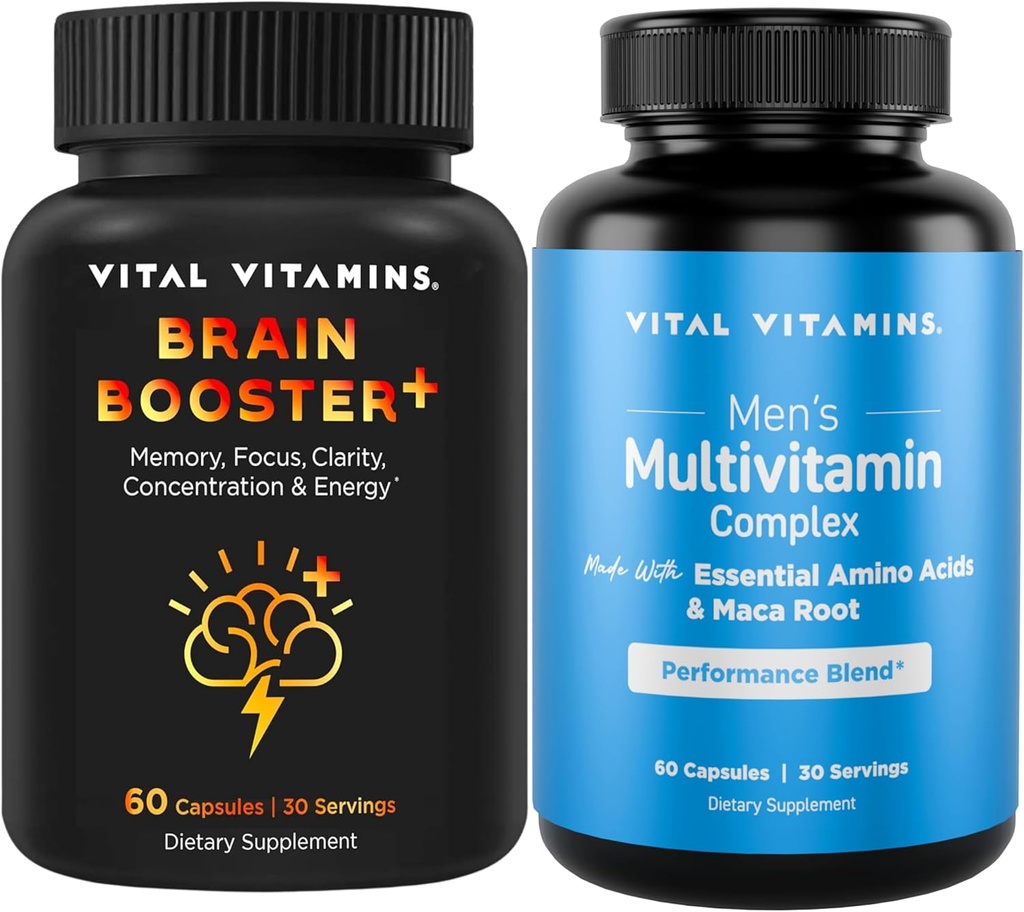 Vital Vitaminer Brain Booster Plus + Mäns Multivitaminer