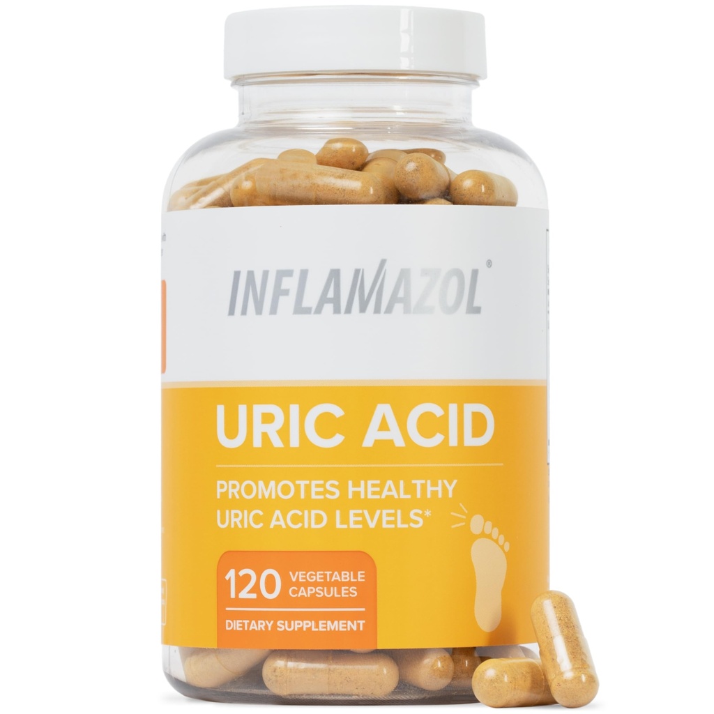Uric Acid Cleanse - Premium Uric Acid Flush med Tart Cherry, Turmeric & Celery Seed för Joint & Uric Acid Support - Gemensamma kosttillskott för män och kvinnor - 120 kapslar