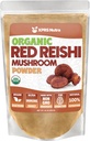 XPRS Nutra Organic Red Reishi Mushroom Powder - Premium Reishi Powder för kognition - Vegan Reishi Mushrooms för livslängd och energi (16 Ounce)