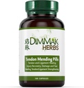 Certifierade organiska Tendon Mending Pills: Tendon och Ligament Regeneration och reparation av Dimmak Herbs - 100 Caps 500mg