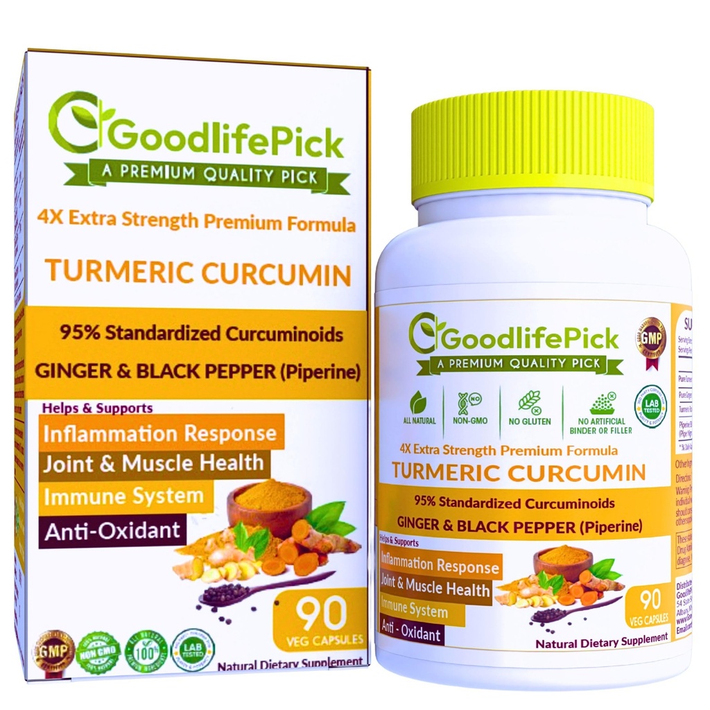 Premium gurkmeja kapslar med Ginger och Black Pepper. Gurkmeja Supplement från gurkmeja Curcumin 95% Curcuminoids & Ginger Root AllNatural NonGMO NO Rice Powder NO Stearate NO Silica NO Gluten 90ct