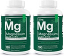 Essential Elements Magnesium Plus Zink med vitamin D3 | Vetenskapligt formulerat hjärta, ben och muskelstöd | 225 mg Triple-Strength Magnesiumkomplex med Glycinate, Malate, Citrat | 360 greve
