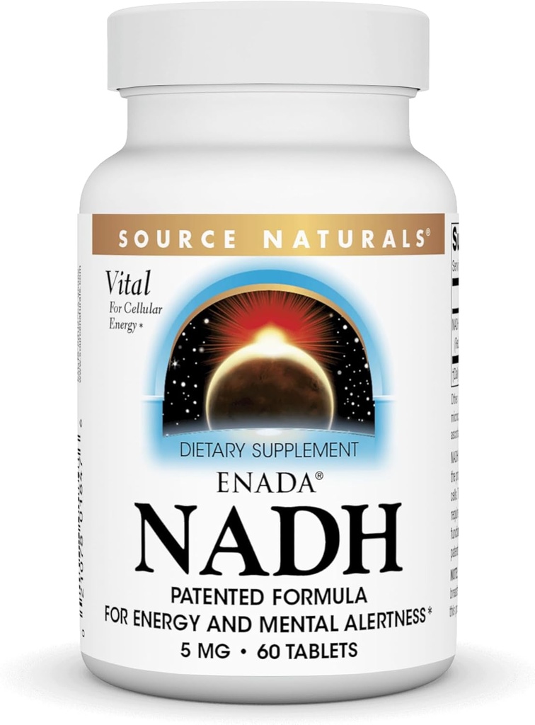 Källa Naturals Enada NADH 5mg, 60 tabletter