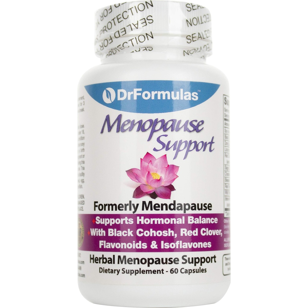 DrFormulas Menopause Supplement för Hot Flashes, Night Sweats och Mood Swings Relief med DIM, Dong Quai, Black Cohosh, 60 Count