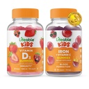 Livlig vitamin D Kids + Järn & Vitamin C Kids, Gummies Bundle - Great Tasting, Vitamin Supplement, Gluten Free, GMO Free, Chewable Gummy
