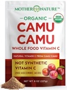 Camu Camu Powder Organic Vitamin C - 8 oz Bag 45 Servings - Raw Camu Camu Berry, Natural VIT C Supplement Powder för immunstöd - Vegan, icke-GMO