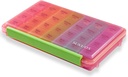 Sukuos Weekly Pill Organizer 7 Day 4 Times a Day, Moisture-Resistant Large Daily Pill Box Medicine Fall för vitamin / fiskolja / tillägg (rosa)