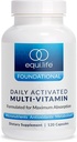 Equilife Daily aktiverad multivitamin, 21 viktiga näringsämnen med B-komplex, antioxidantformel för övergripande välbefinnande, glutenfri, icke-GMO, 120 kapslar